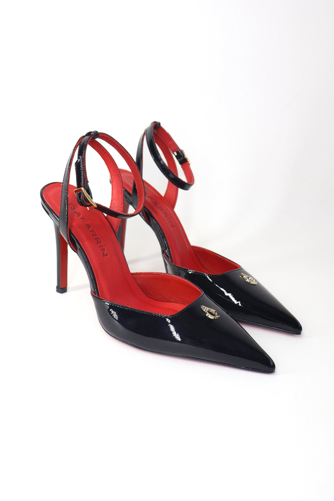 Qafarrin AMBRÉA NOIR – Hakiki Dana Deri Slingback Stiletto