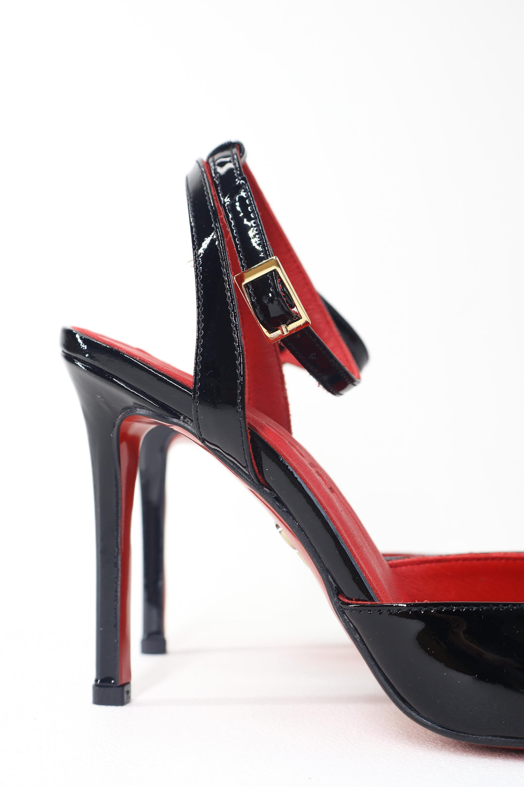 Qafarrin AMBRÉA NOIR – Hakiki Dana Deri Slingback Stiletto