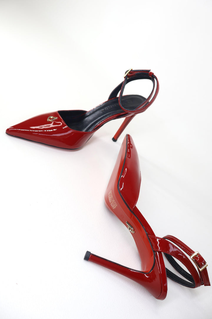 Qafarrin AMBRÉA RUBY – Hakiki Dana Deri Slingback Stiletto