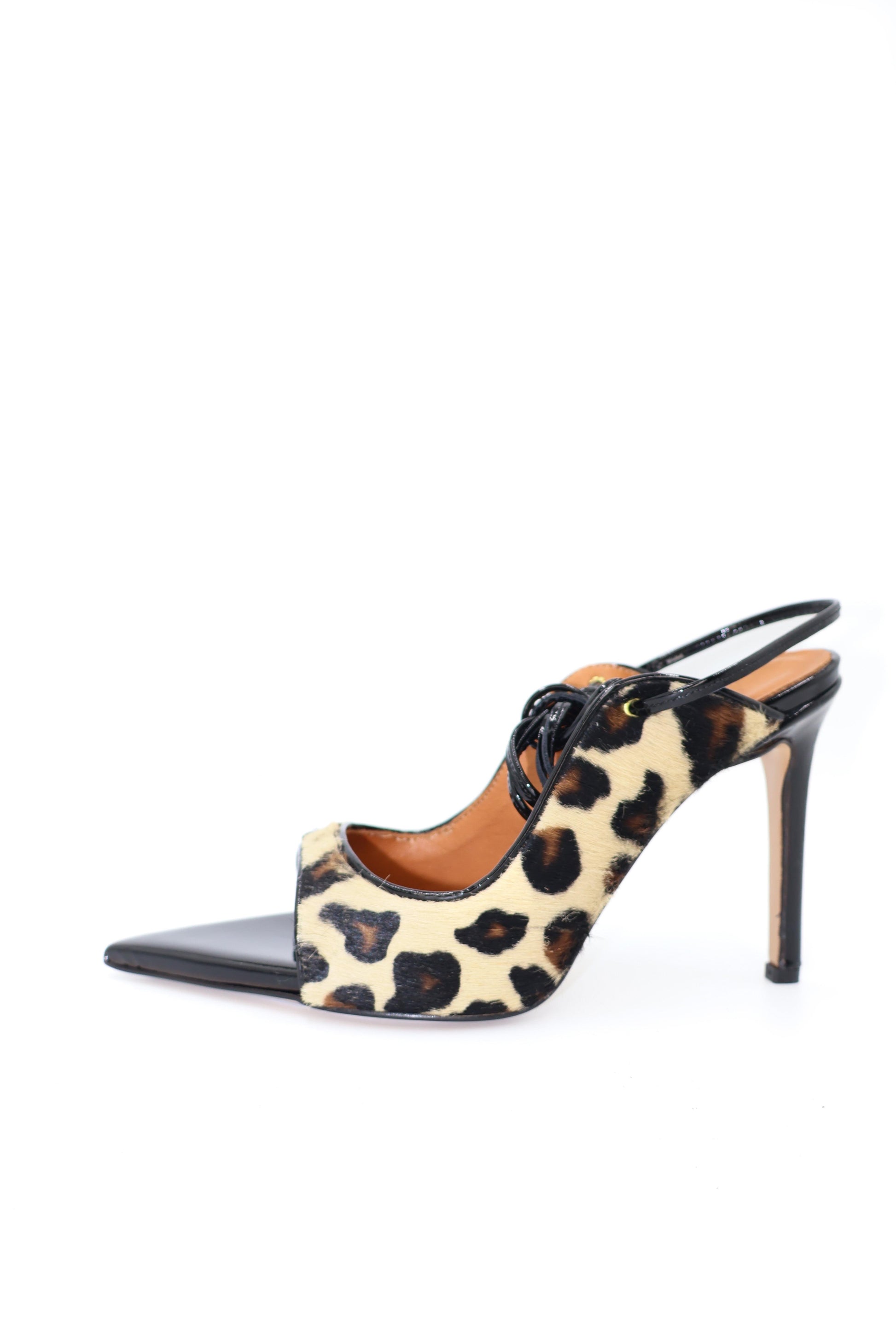 Qafarrin FELINA NOIR – Genuine Thai Leather and Cowhide Patent Leather Stiletto