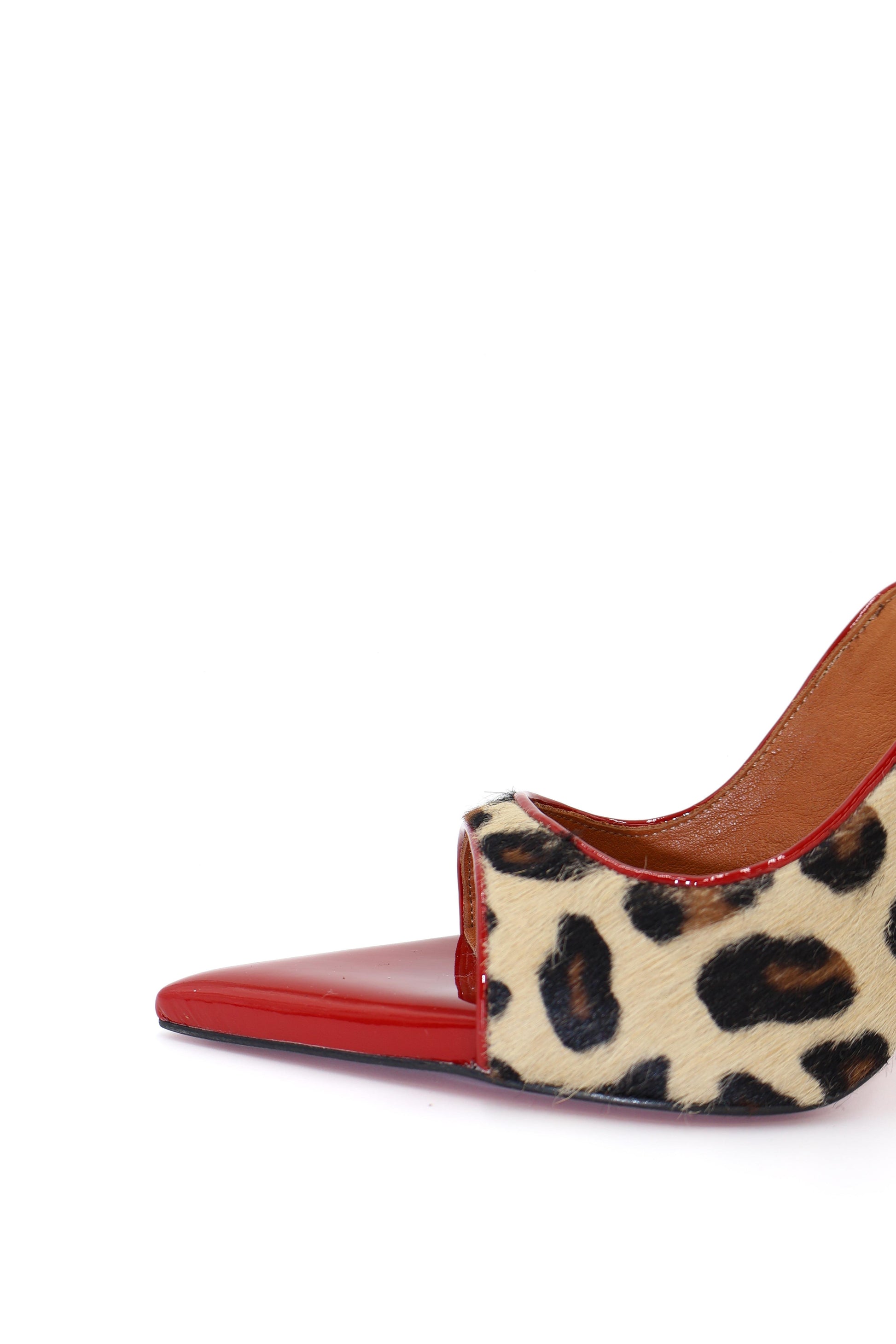 Qafarrin FELINA ROSSO – Genuine Thai Leather and Cowhide Patent Leather Stiletto