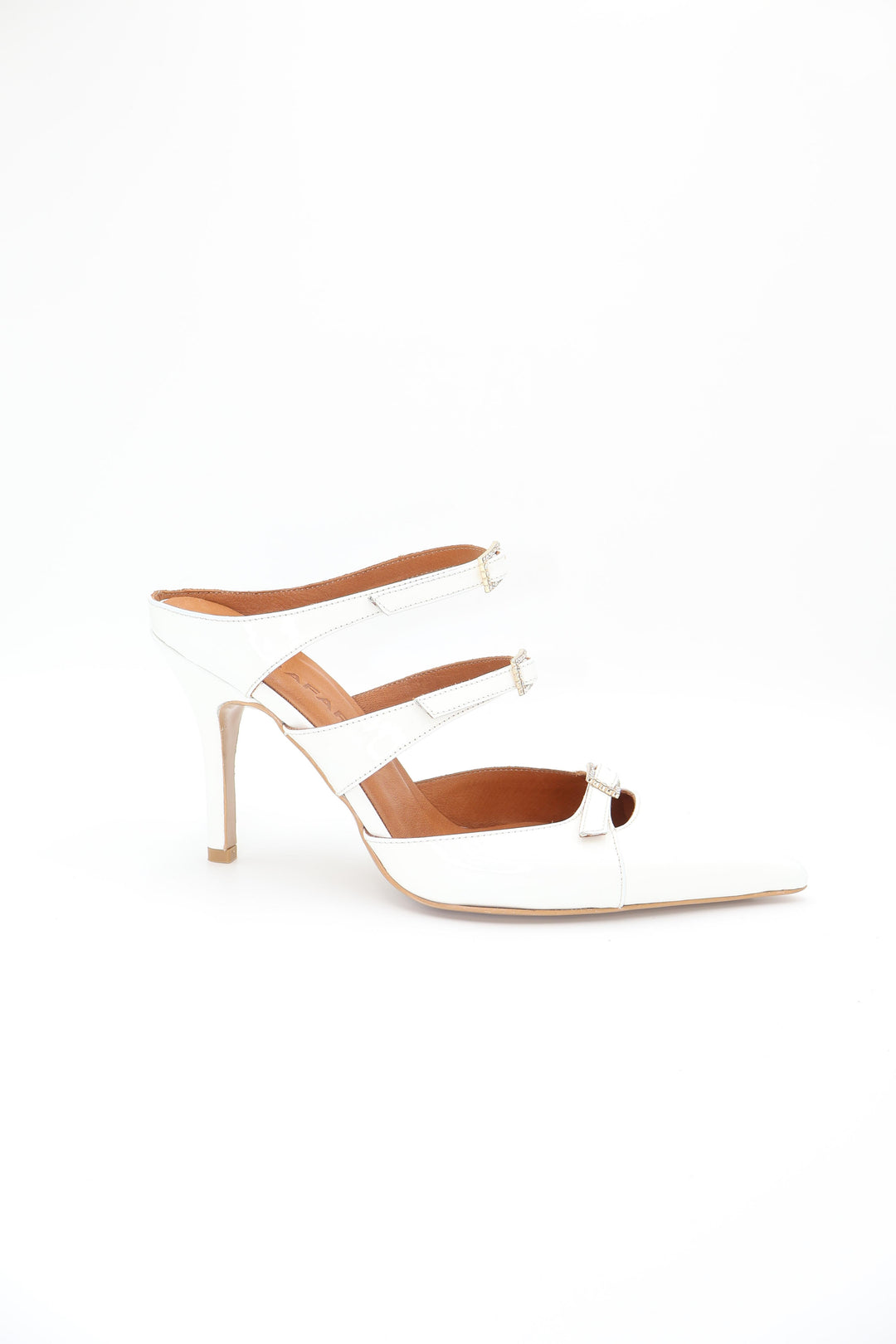 Qafarrin LUMINA IVORY – Hakiki Rugan Dana Deri Mule