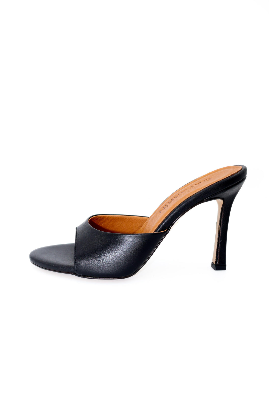 Qafarrin NOIR VIVE – Özel Tasarım Hakiki Dana Deri Mule Stiletto