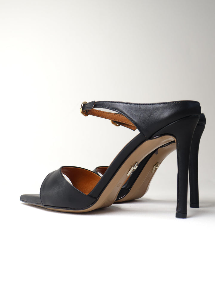 Qafarrin NOIRELLE – Altın Tokalı Hakiki Dana Deri Slingback Mule