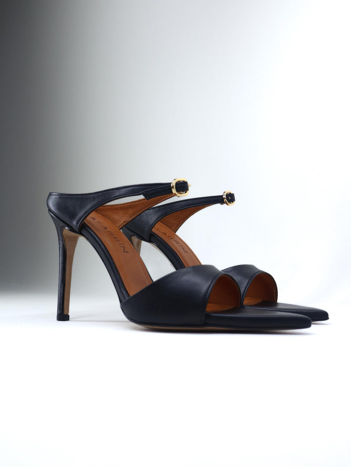 Qafarrin NOIRELLE – Altın Tokalı Hakiki Dana Deri Slingback Mule