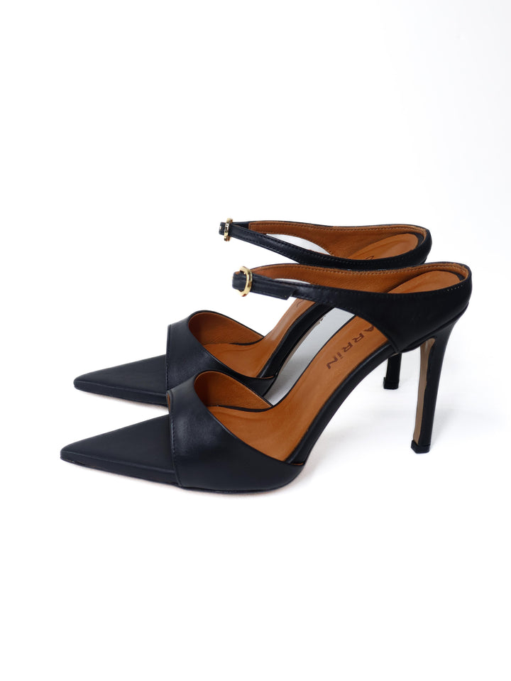 Qafarrin NOIRELLE – Altın Tokalı Hakiki Dana Deri Slingback Mule