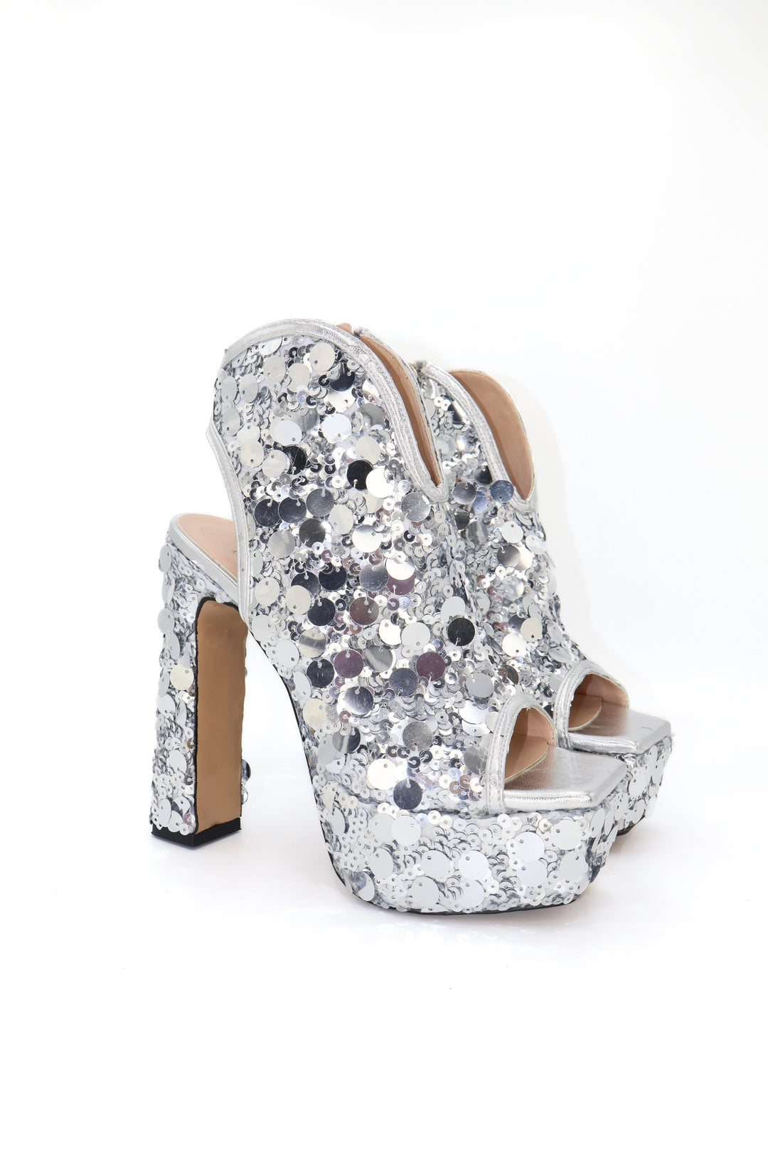 Qafarrin SERENZA – Hakiki Dana Derisi Platform Peep Toe Bootie